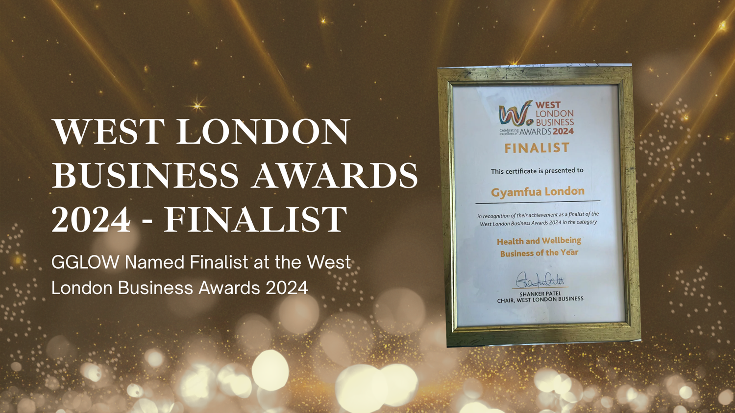 GGLOW Named Finalist at the West London Business Awards 2024
