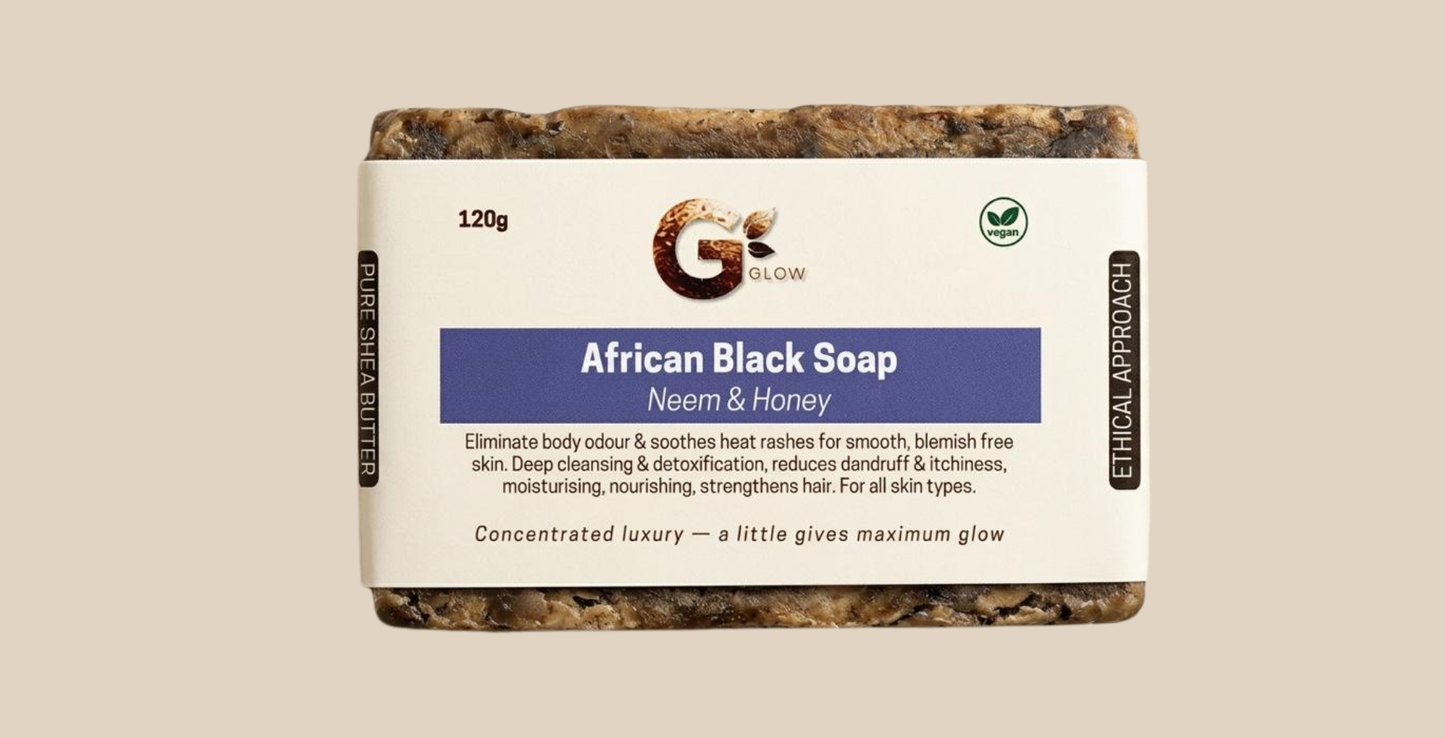 AFRICAN BLACK SOAP with Honey & Neem